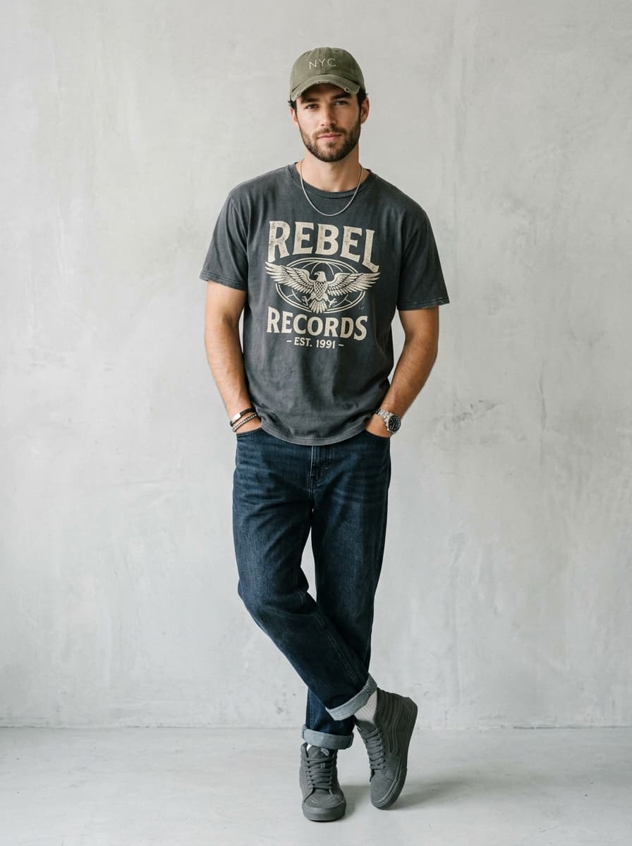 Rebel Graphic Vintage Tee